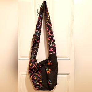 Tie dye paw print purse / bag